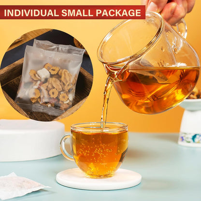 50 Bags Premium Natural Hibiscus Tea, 100% Pure Organic Hibiscus Flowers Herbal Tea, Caffeine-Free, Rich in Natural Goodness and Flavor, No Sugar, Gluten-Free, Vegan