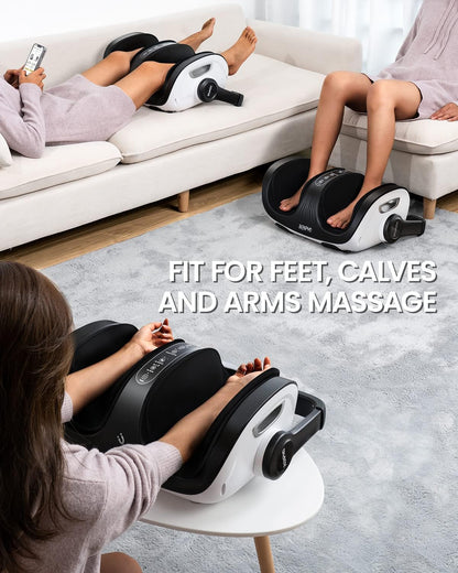 RENPHO 4-in-1 Shiatsu Foot Massager with Heat, Deep Kneading Massage for Plantar Fasciitis Relief, Foot and Calf Massager, FSA Eligible Items Only List, Birthday Day Gifts for Women Wife Men, Size 14