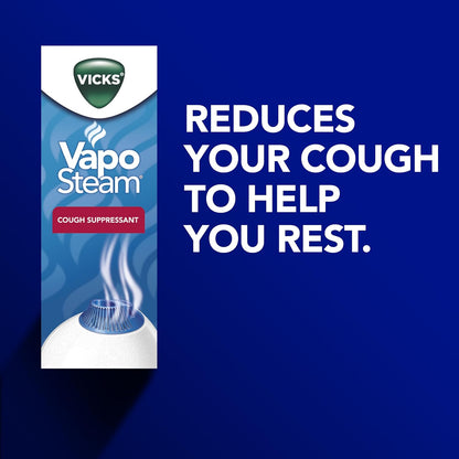 Vicks Warm Steam Vaporizer & Humidifier 1.5 Gallon Tank for Small and Medium Rooms, Night Light, Works with VapoPads and VapoSteam