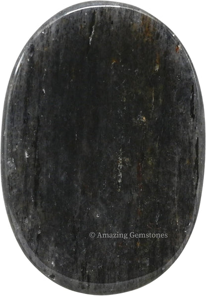Amazing Gemstone Labradorite Thumb Worry Stone, Anxiety Stone, Healing Crystals - Piedra Crystal Fidget for Gift, Meditation, Calming, Relaxation, Stress Relief - Colors A