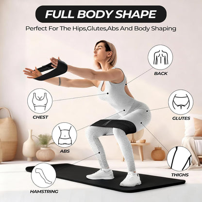 Seenelling 18 Pcs Pilates Ring and Ball Set with Resistance Bands Home Workout Pilates Equipment 11.8 Inch Magic Circle with Padded Handles, Mini Ball for Strength, Toning and Flexibility
