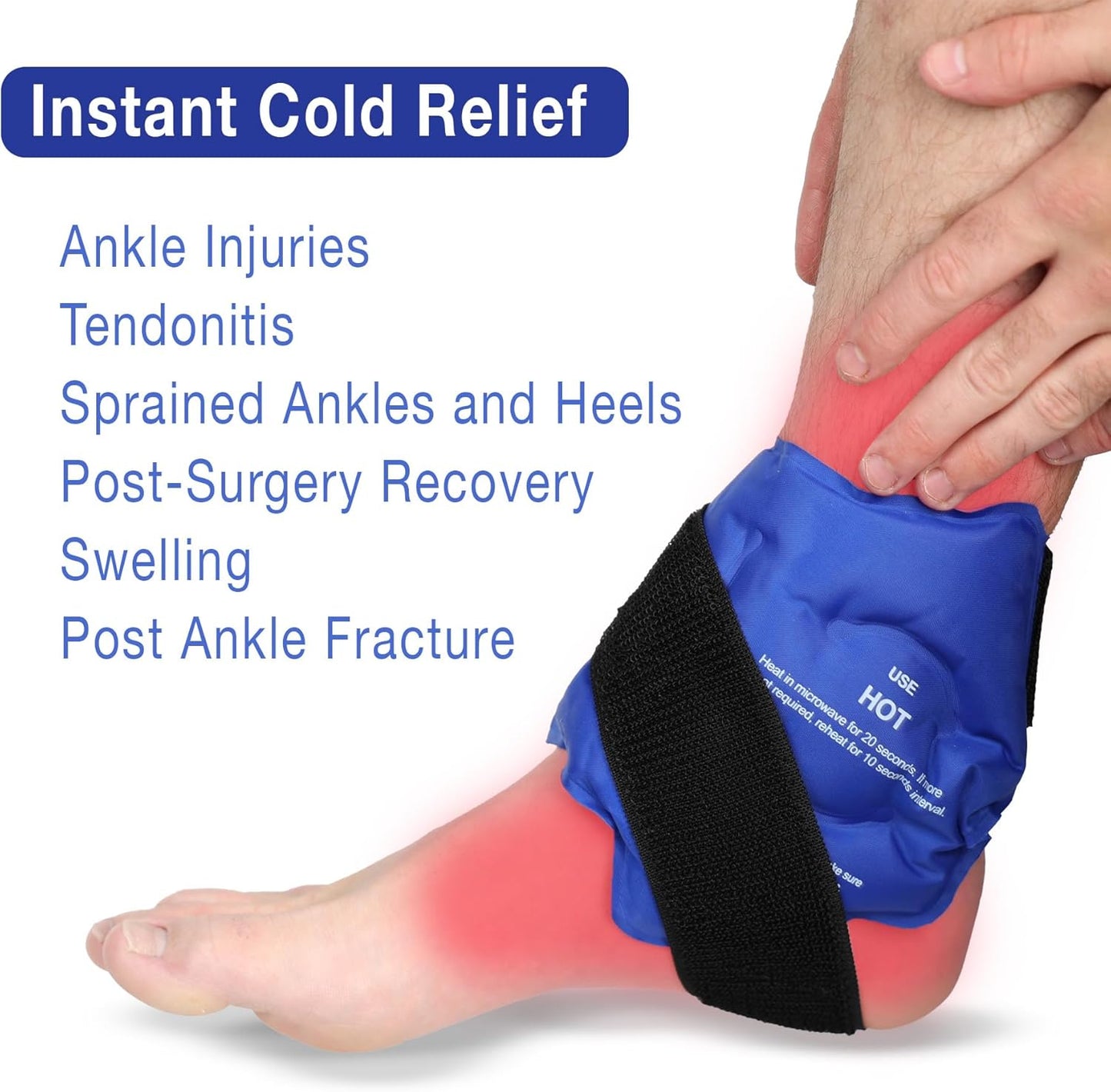Fittest Pro Knee Ice Pack Wrap for Pain Relief, Reusable Hot and Cold Therapy Wrap for Swelling, Recovery, and Therapy for Arthritis, Meniscus Tear and ACL
