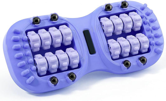 16 Wheel Foot Roller Massager, Ergonomic Feet Rolling Massager with 8 Magnetic Pressure Points for Circulation