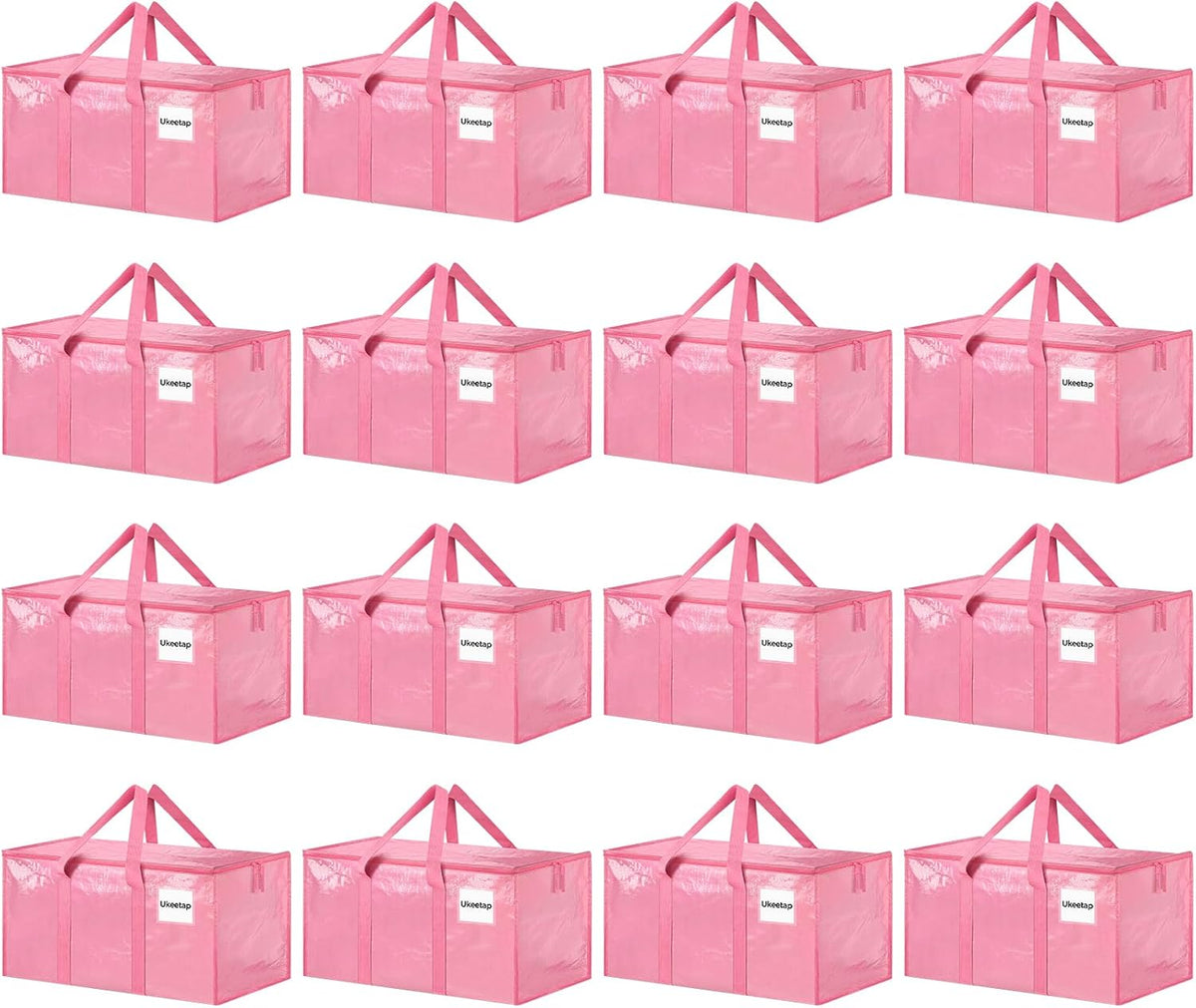ukeetap Extra Large Clothes Storage Bins with Lids, Clear