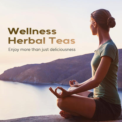 FullChea - Rooibos Tea Bags, 60 Counts - Premium South African Natural Rooibos - Non-GMO - Caffeine-Free - Antioxidant-Rich & Supports Digestion