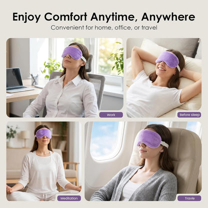Heated Eye Mask for Dry Eyes, Steam Warm Compress for Stye Eye Treatment, Relieve, Hot Compress, Moist Heat Mask for Blepharitis (Steel Grey)