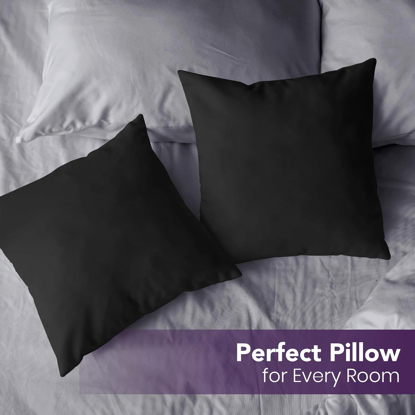Utopia Bedding 12x20 Pillow Inserts, Set of 2, White – Indoor Decorative Throw Pillows for Bed, Sofa & Couch – Soft, Supportive & Fluffy Cushion Inserts