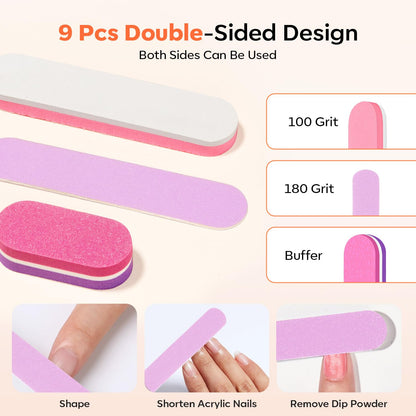 Modelones Cuticle Remover Kit Cuticle Remover Liquid & Cuticle Oil Pen Nail Kit w/Cuticle Trimmer Nail Stuff & File Cuticle Pusher & Nippers Manicure Kit for Women Nail Tools Manicure Set Nail Care