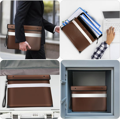 Vailoin 6200°F Fireproof Document Bag, 8 Layers of Heat Insulated Materials