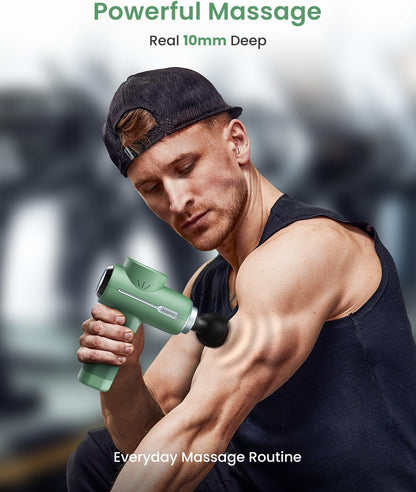 RENPHO Active Thermacool Massage Gun Deep Tissue with Heat and Cold, FSA Eligible, Back Massager for Muscle Relief, HSA, Percussion Body Masajeador for Men Women Athletes, Portable with Case