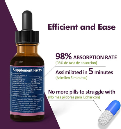 Valerian Root Sleep Aid Drops - Pasiflora y Valeriana para Dormir
