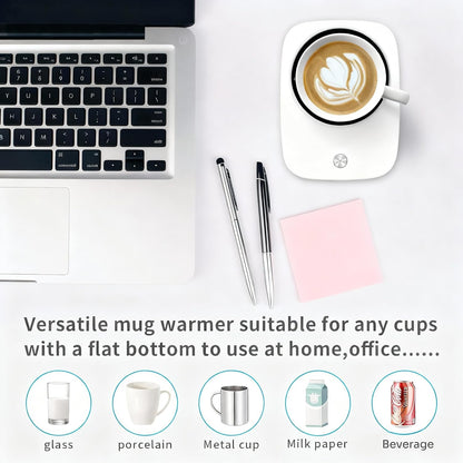 Misby Mug Warmer, Coffee Cup Warmer with Auto Shut Off, Gravity-Induction Coffee Warmer for Desk Use, Coffee Mug Warmer for Coffee Lovers Gift Keep Beverages Coffee Warmer (Black)