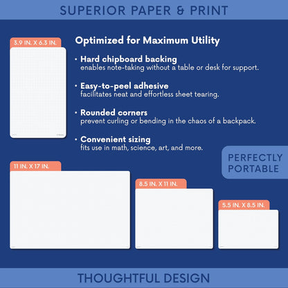Notsu To Do List Small Desk Notepad 2 Pack 3.9" x 6.3"