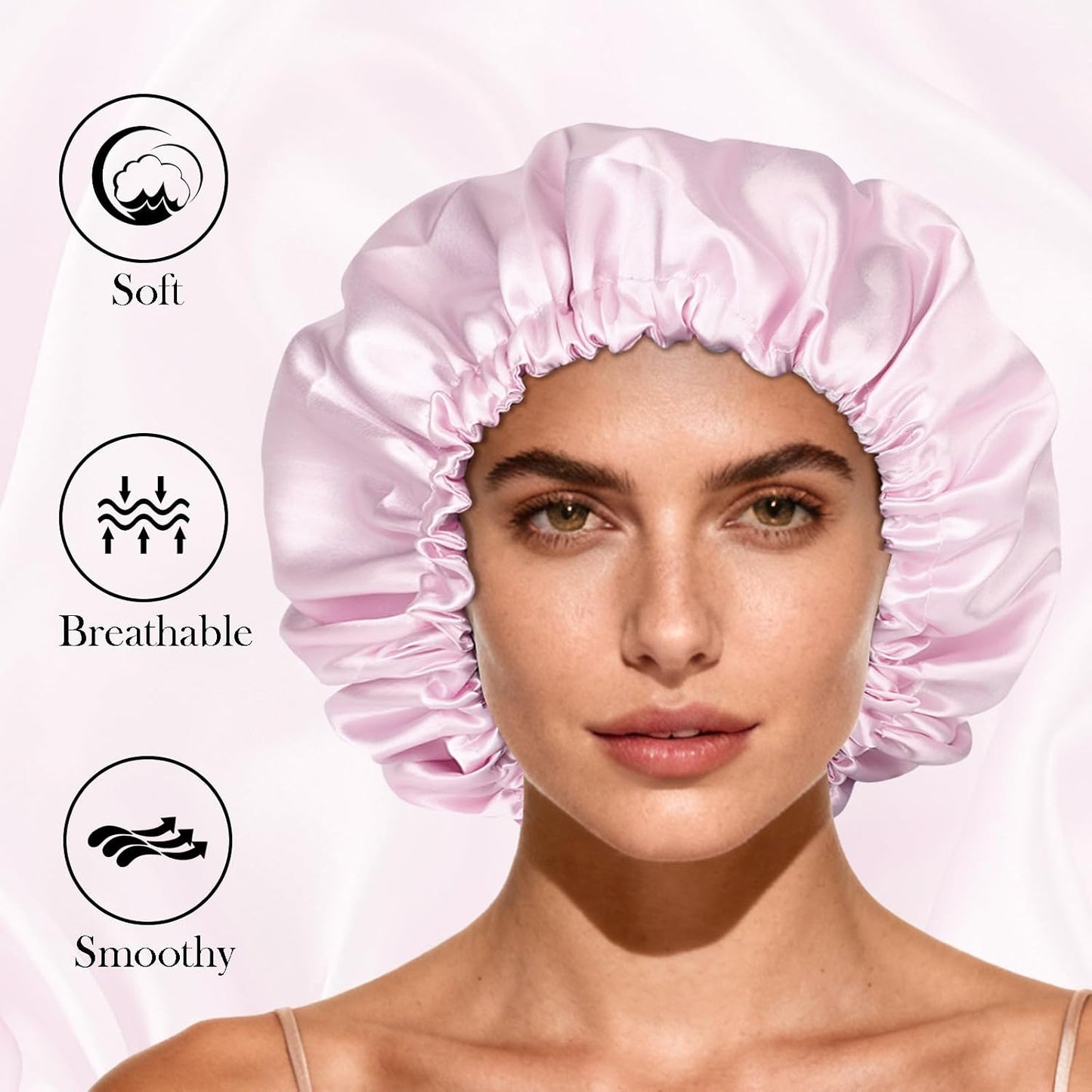Satin Bonnet Double Layer Silk Bonnet for Sleeping Women for Natural Curly