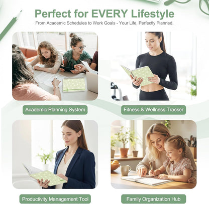 Planner 2026-2027, Weekly and Monthly Calendar Planner, JUL 2026 - JUN 2027 | Academic Year, Daily Agenda Book, A5(6.3'' x 8.5''), Sprial Bound, Inner Pocket, Office School Use