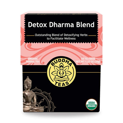 Buddha Teas Organic Detox Dharma Blend - Herbal Tea, Caffeine Free