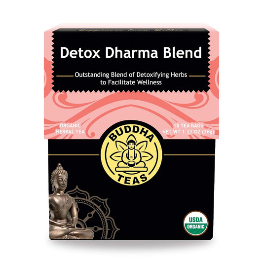 Buddha Teas Organic Detox Dharma Blend - Herbal Tea, Caffeine Free