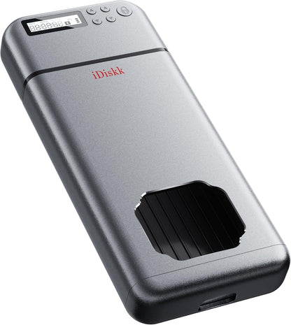 iDiskk Silver Metal Timed Phone Lock Box, Self-Control Timer Locker