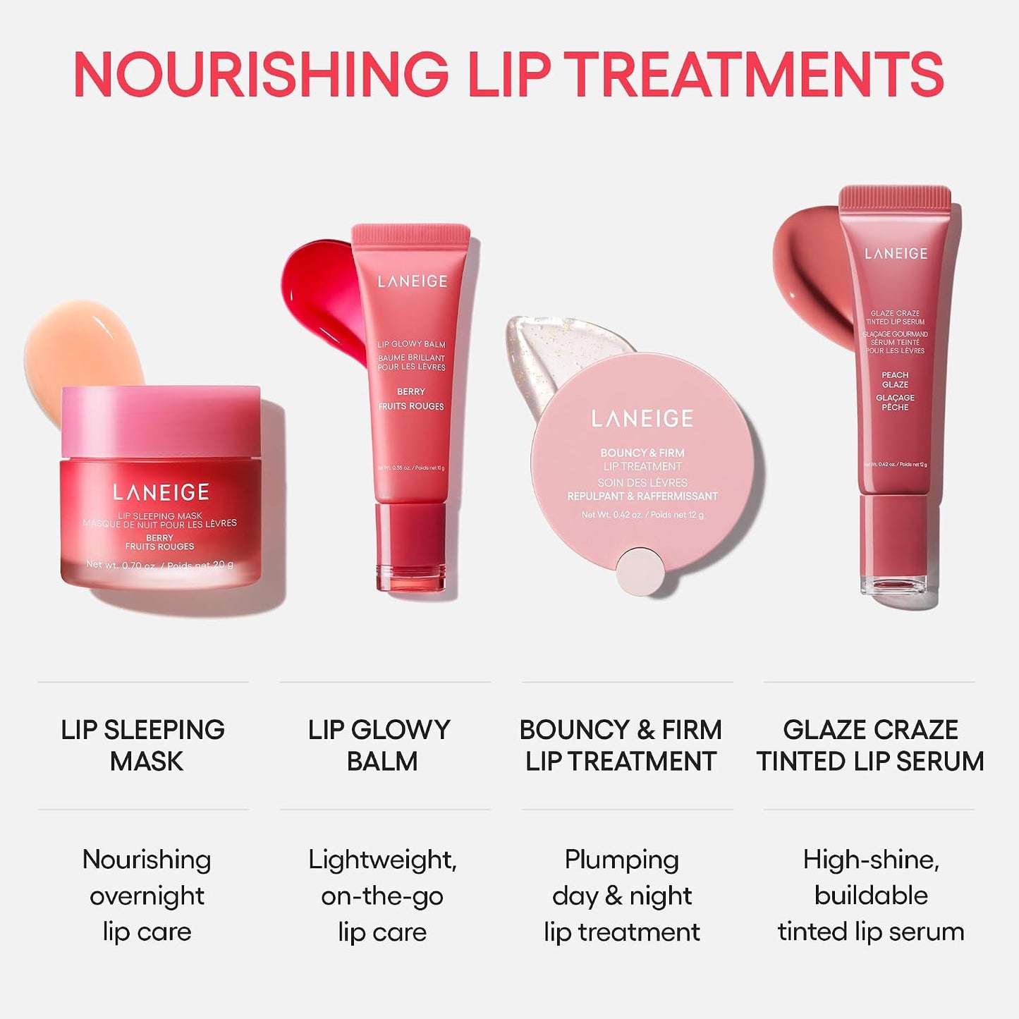 LANEIGE Lip Sleeping Mask: Nourish, Hydrate, Vitamin C, Murumuru & Shea Butter, Antioxidants, Flaky, Dry Lips