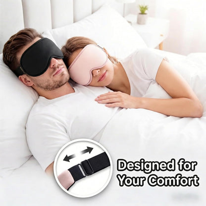 3D Cooling Gel Weighted Eye Mask for Sleeping, 100% Blackout Sleep Mask