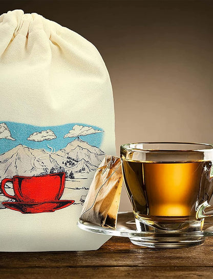 Stash Tea Sampler 40 Assorted Tea Bags, 18 Flavours in Cotton Pouch