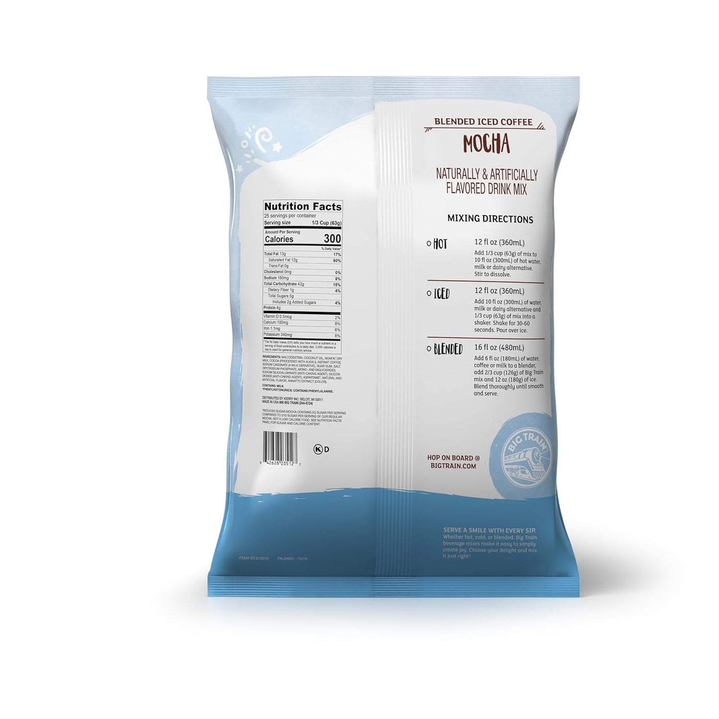 Big Train Vanilla Bean Blended Crème Beverage Mix, 3.5 Pound (Pack of 1) - Colors B