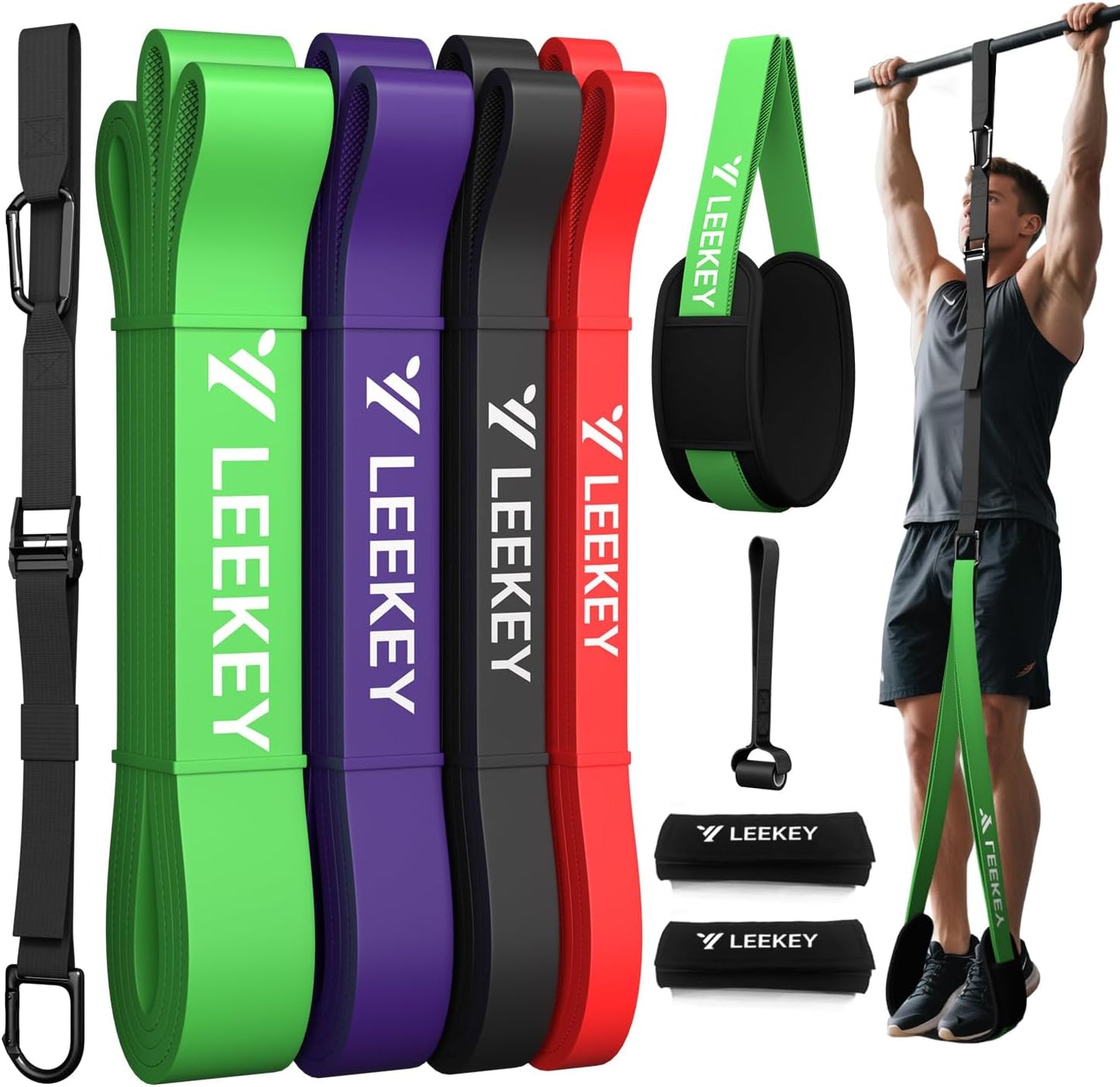 Resistance Bands for Pull Up Assist, Stretch Bands & Exercise Workout Set