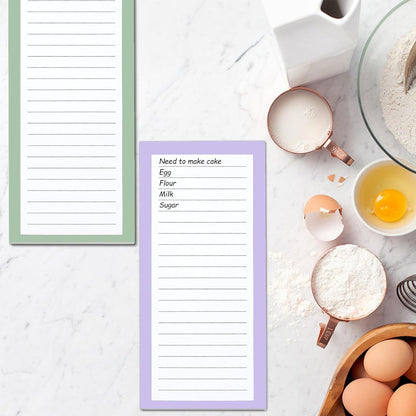 6 Pack Magnetic Notepads, Notepads Grocery List Magnet Pad for Fridge,Full Magnet Back Design Notepad for Grocery Lists, Shopping Lists, to-Do Lists(240 Sheets)
