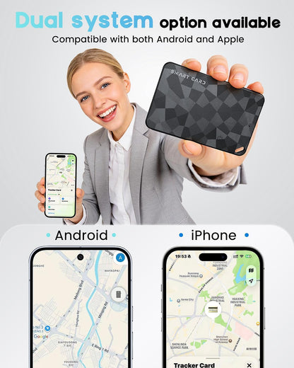 Wallet Tracker Card (iOS and Android), 6-12 Years Battery GPS Smart Card