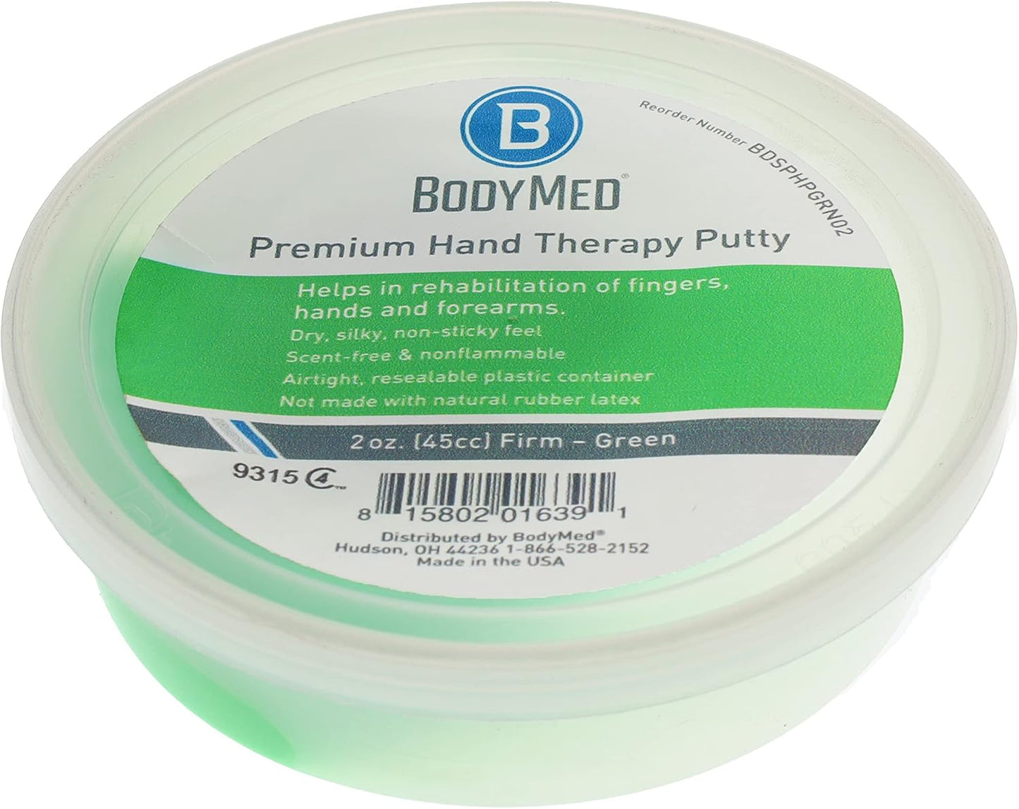BodyMed Premium Hand Therapy Putty, Yellow, 6 Oz., Soft, Strengthening Therapy Putty for Physical Rehabilitation
