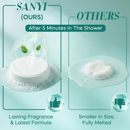 Shower Steamers Aromatherapy 15 Pack, Fathers Gifts, Eucalyptus & Mint Shower Bombs with Natural Essential Oils, Quick Sinus Relief Nasal Congestion, Relaxation Home Spa Gifts for Women Men