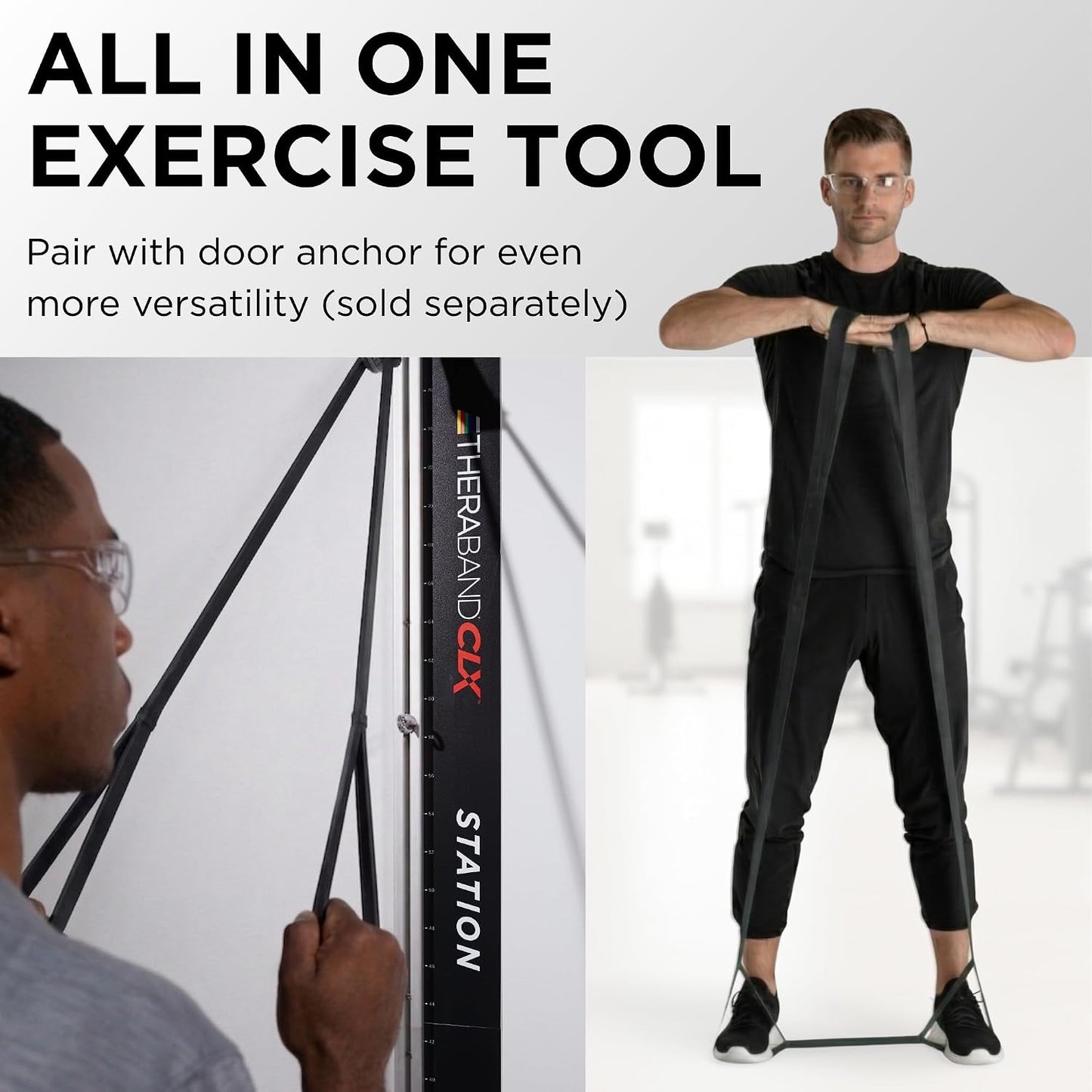 THERABAND CLX Resistance Band with Loops, 5-Foot Band