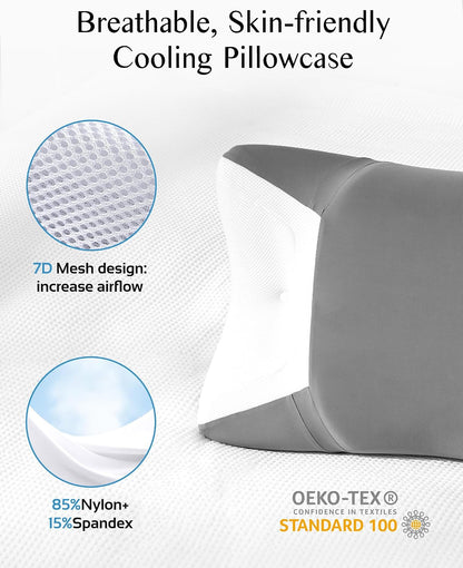 CPAP Pillow for Sleeping, HSA/FSA Sleep Apnea Pillow for All CPAP Masks Users to Reduce Air Leaks, Masks Pressure, Memory Foam with Cooling & Breathable Pillowcase for Side Back Sleeper
