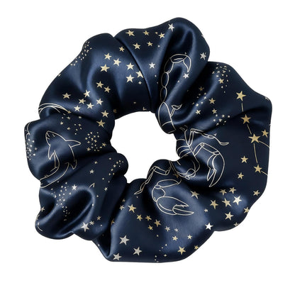 LILYSILK Silk Hair Scrunchies / Ties for Frizz & Breakage Prevention, 100% Mulberry, No Damage, Elastic ponytail Holders, 1Pc, Coffee - Colors A