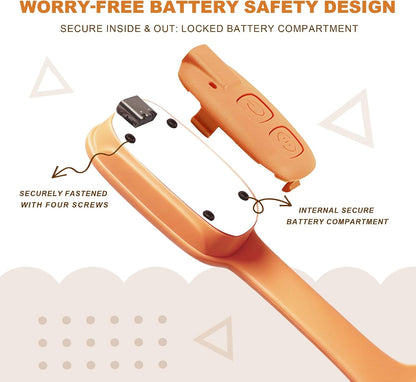 Rechargeable Kids Book Light, Cute Bookmark Reading Light for Kids, Dimmable Portable LED Book Light for Reading in Bed, Eye-Caring Bedtime Reading Lamp for Children & Travel, Black