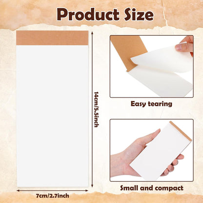Eaasty 50 Pack Daily to Do List Notepad 2.7" x 5.5" Kraft Pocket Notepad