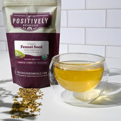 Positively Botanicals, Organic Fennel Seeds, Loose Leaf, 4 Ounce
