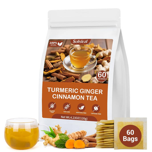 Turmeric Ginger Cinnamon Tea Bag, Natural Ginger Turmeric Herbal Blend Tea