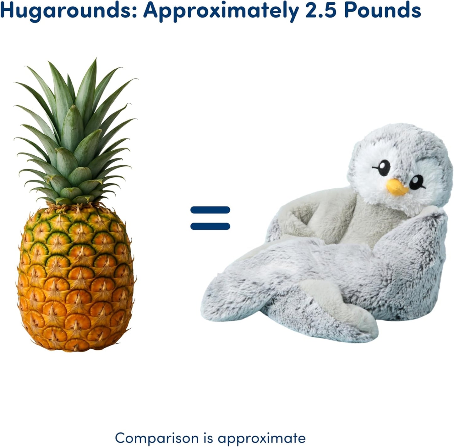HUGIMALS Hugarounds Sidney the Sea Turtle 2.5 lb Microwaveable & Freezable Weighted Plush Neck & Shoulder Wrap | Soothing, Comforting Hugs for Self-Care & Relaxation | Unscented for Ages 2+