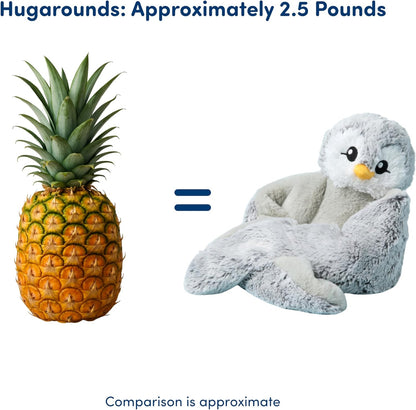 HUGIMALS Hugarounds Sidney the Sea Turtle 2.5 lb Microwaveable & Freezable Weighted Plush Neck & Shoulder Wrap | Soothing, Comforting Hugs for Self-Care & Relaxation | Unscented for Ages 2+