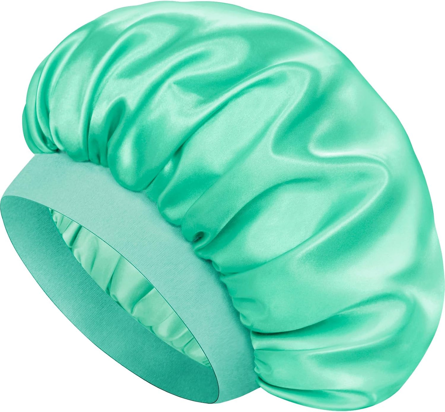 Satin Silk Bonnet for Sleeping, Double Layer Silk Sleep Cap for Men & Women, Soft Satin Lined Bonnet for Curly Hair