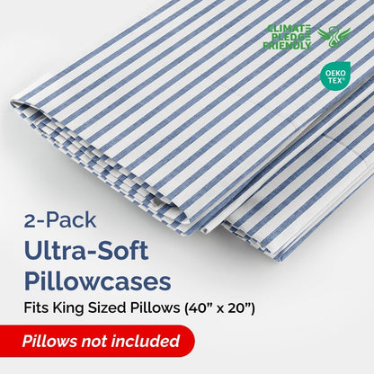Standard Pillow Cases Set of 10 - Ultra Soft Hotel Quality Pillowcase Covers - Comfy, Cozy & Wrinkle Free - Shrink, Stain and Fade Resistant - Machine Washable Pillow Protectors - 10 Pcs Set - White - Colors B