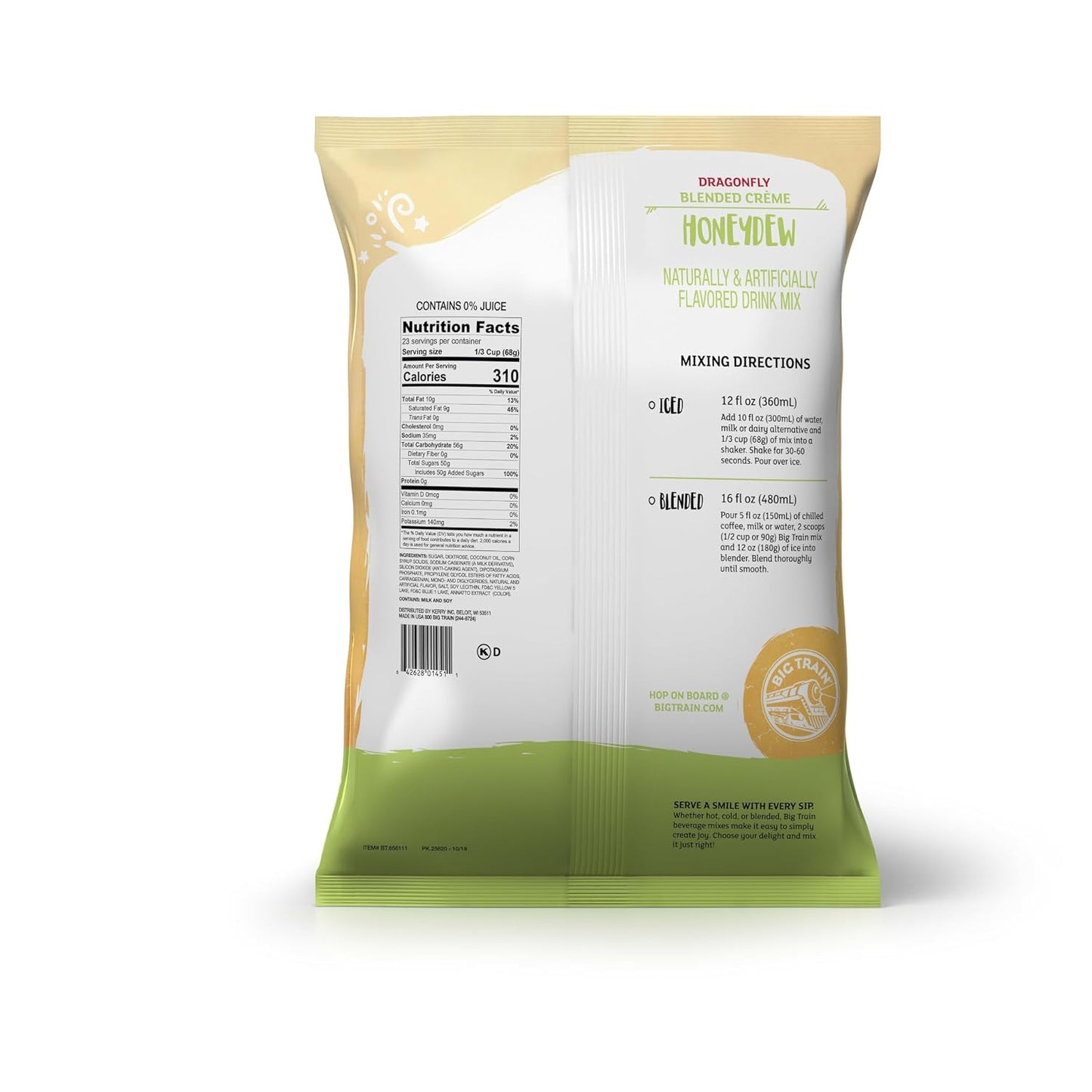 Big Train Vanilla Bean Blended Crème Beverage Mix, 3.5 Pound (Pack of 1) - Colors B