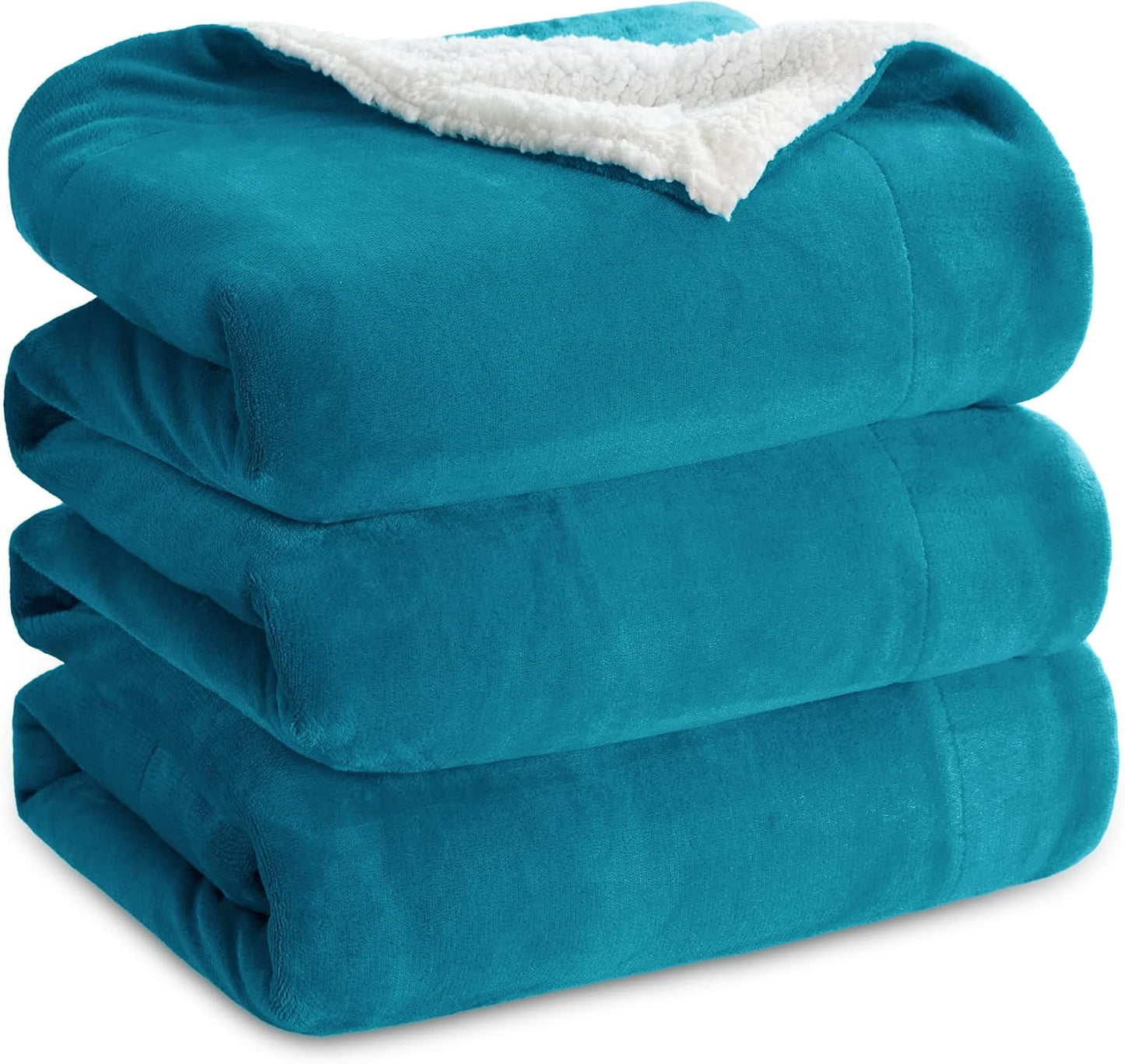 Bedsure GentleSoft Sherpa Fleece Throw Blanket for Couch, Non-Heated, Thick & Warm Cozy Blanket for Winter, Soft Fuzzy Plush Throw Gifts for Women and Men, Grey, 50x60 Inches