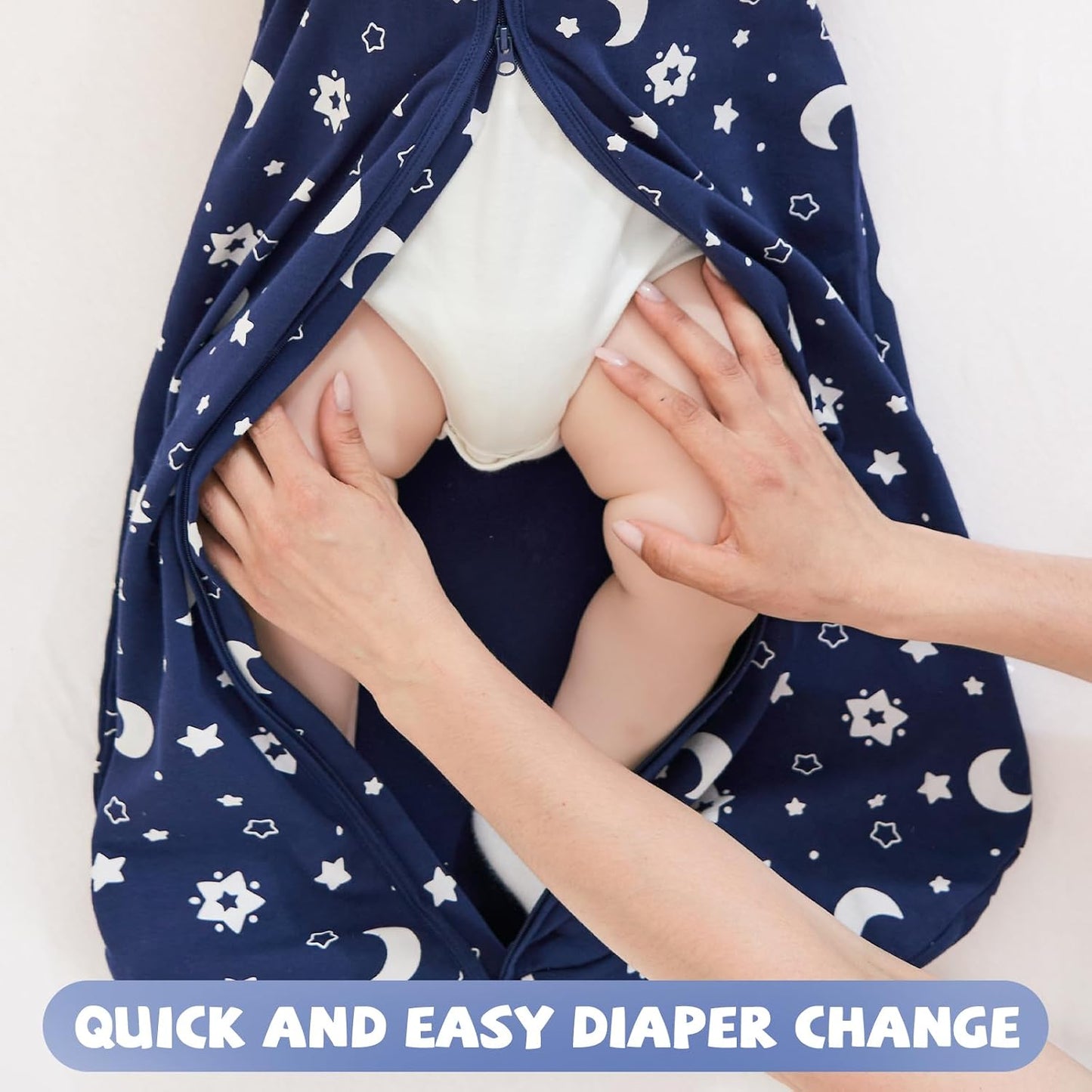 Yoofoss Baby Sleep Sack Baby Wearable Blanket 100% Cotton 2-Way Zipper Toddler Sleeping Sack