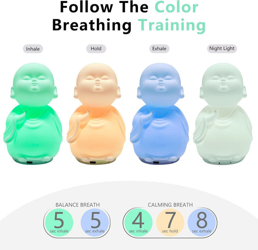 Mindfulness Breathing Light ，Guided Visual Meditation Tool ，Anxiety Relief Items for Adult & Kid