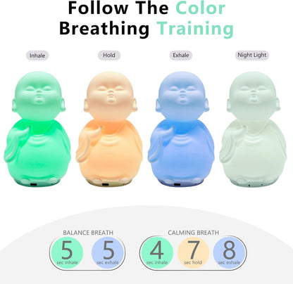 Mindfulness Breathing Light ，Guided Visual Meditation Tool ，Anxiety Relief Items for Adult & Kid