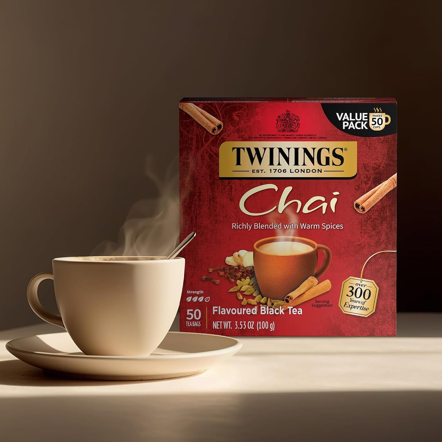 Twinings Tea Classics Collection Gift Box Variety Sampler, 48 Tea Bags (Pack of 1), Enjoy Hot or Iced, Includes Black, Herbal, Green, & Chai Teas