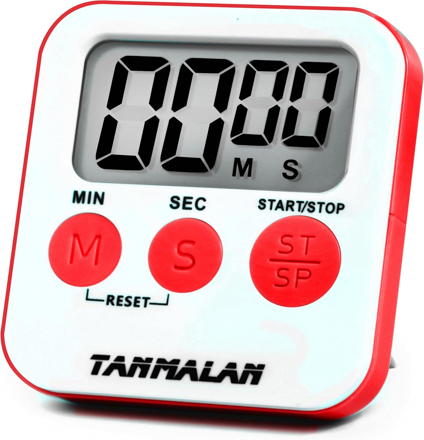Tanmalan Kitchen Timer for Cooking Loud Alarm, Large Display, Auto Memory Loud Alarm, Large Display,Big Button，for Kids for Teacher Classroom Must Haves,Count Down-up,Easy to use (6.0-Grey)