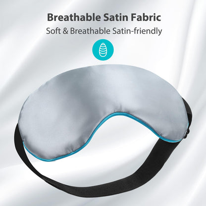 Ezona Heated Eye Mask, Warm Eye Compress Mask for Dry Eyes, Gray